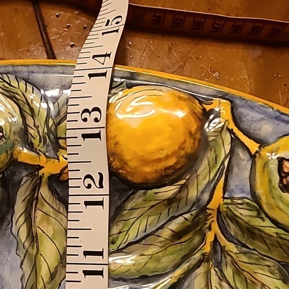 Majolica pottery : Santa Rosa pattern. 2 pieces.(made in mexico) handcrafted. - Picture 13 of 15